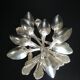 set of 12 silver dessert spoons - silversmith DOUTRE ROUSSEL - mid 19th century