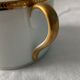 Tasse à thé et sous tasse en porcelaine et or Jammet Seignolles Limoges