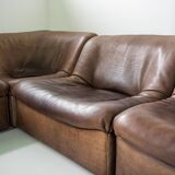 Vintage De Sede DS-46 Modular Sofa + Armchair with Footstool – Year