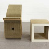 Wiggle chair with coffee table by Frank O. Gehry for Vitra