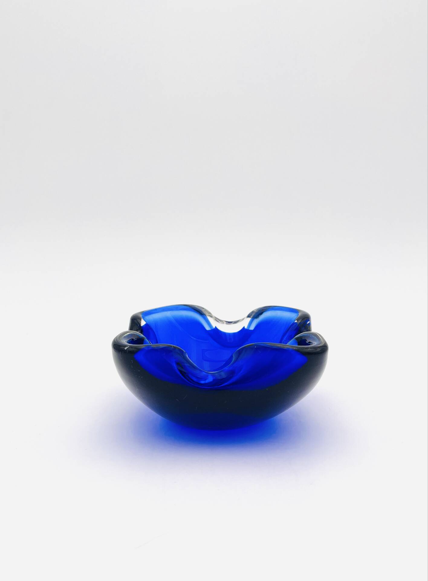 Murano Sommerso Cobalt Blue Dish - 1960