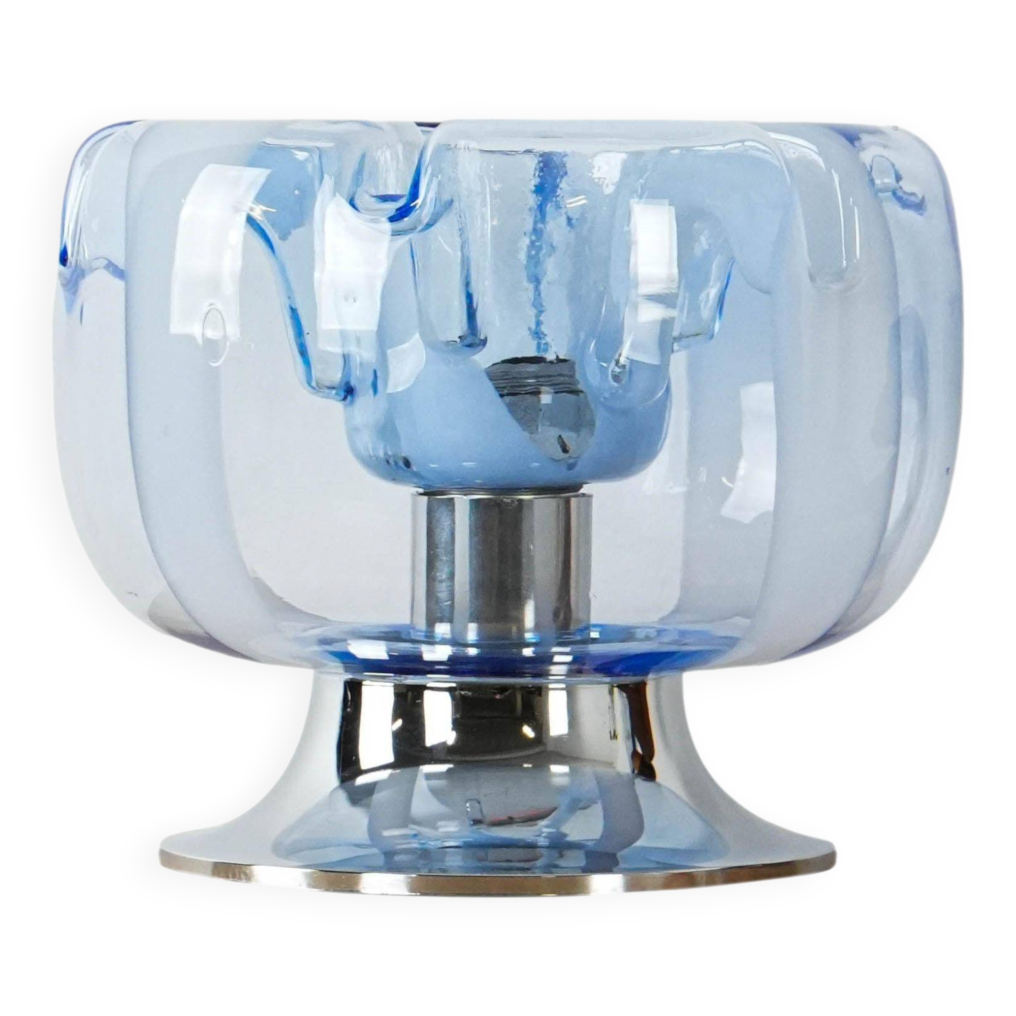 Table lamp, Murano glass, Italian design, 1970s, made in Italy