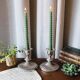 English silver plated candlestick duo "Falstaff"
