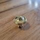 6 polished brass furniture knobs