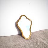 Golden mirror 45x30cm