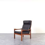 Mid-Century Teak Lounge Chairs by Illum Wikkelsø for Niels Eilersen, 1960s.