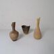 Collection of 3 ceramic vases by Gunnar Nylund Rörstrand Sweden, 1950s.
