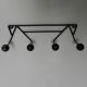 Vintage wall coat rack with beech balls