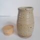 Enamelled stoneware pot