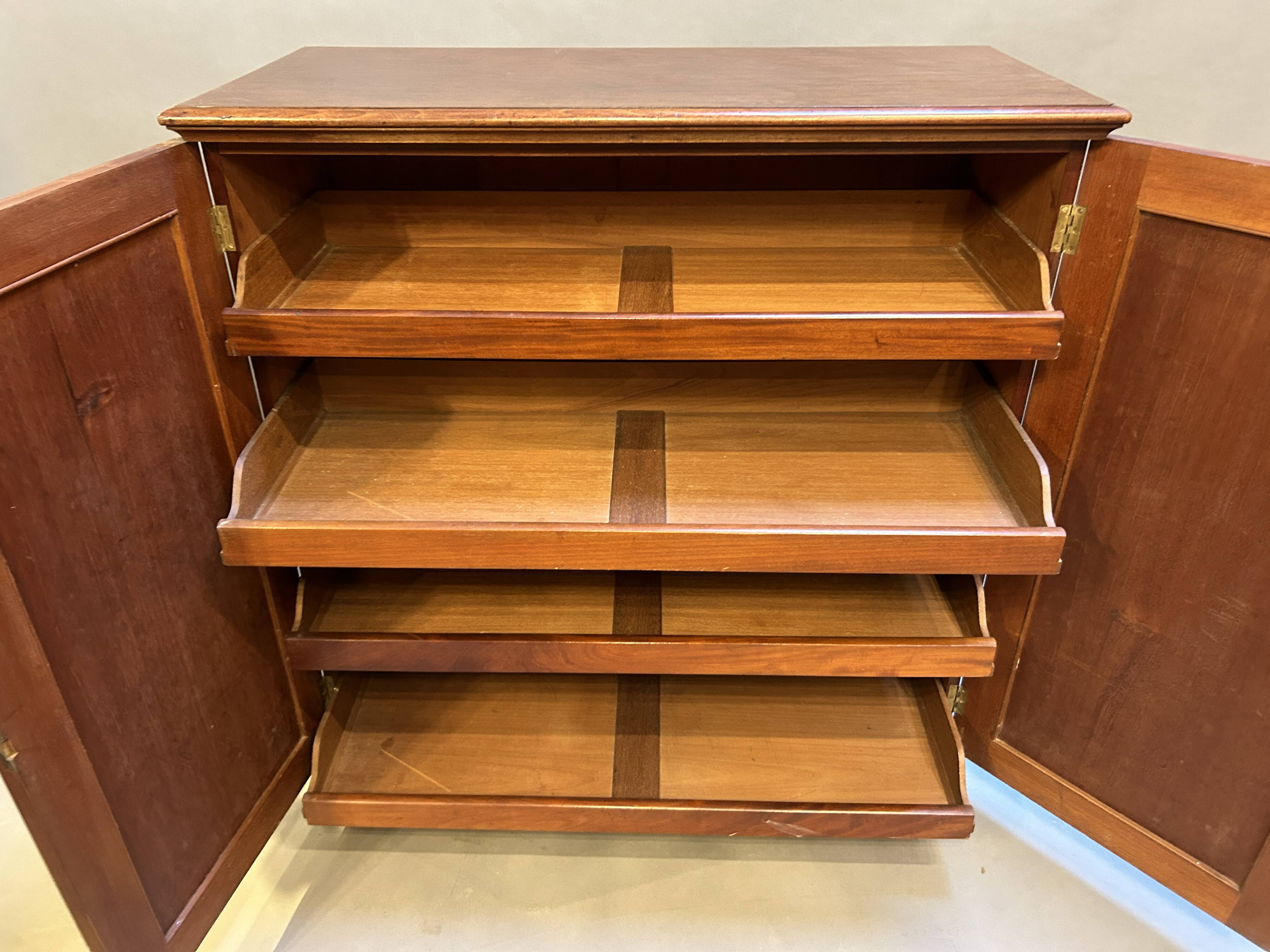 C19th linen press cupboard by Heals