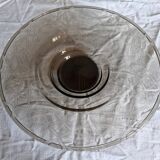 Large bowl/plate/centrepiece smoked glass art-deco