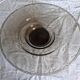 Grande coupe/plat /centre de table verre fumé art-deco