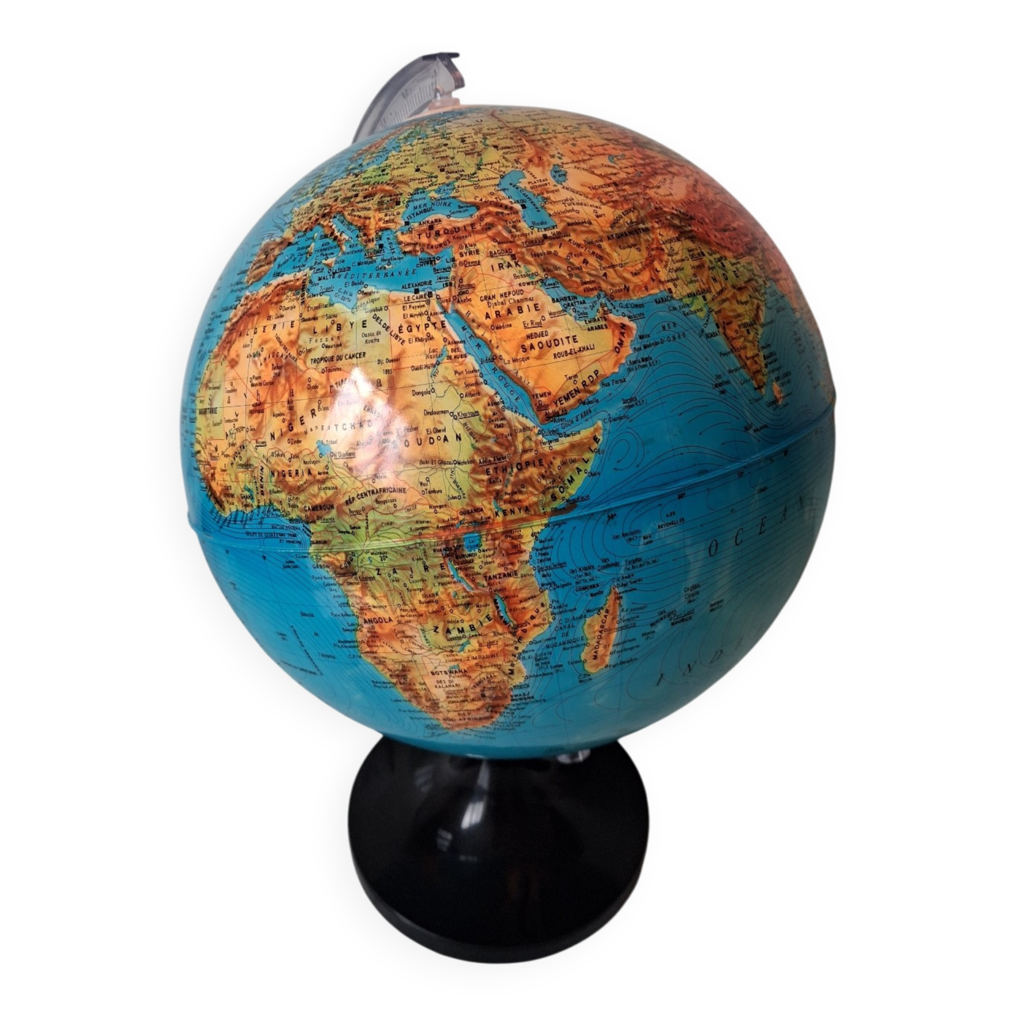 Illuminated globe from the 1970s.