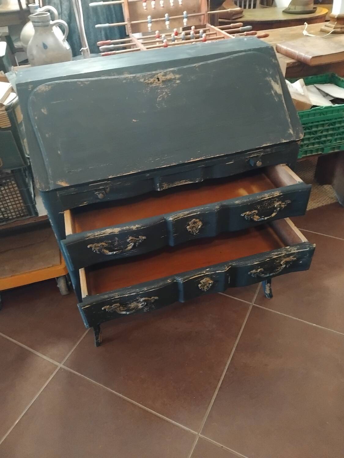 Louis XV style donkey back desk