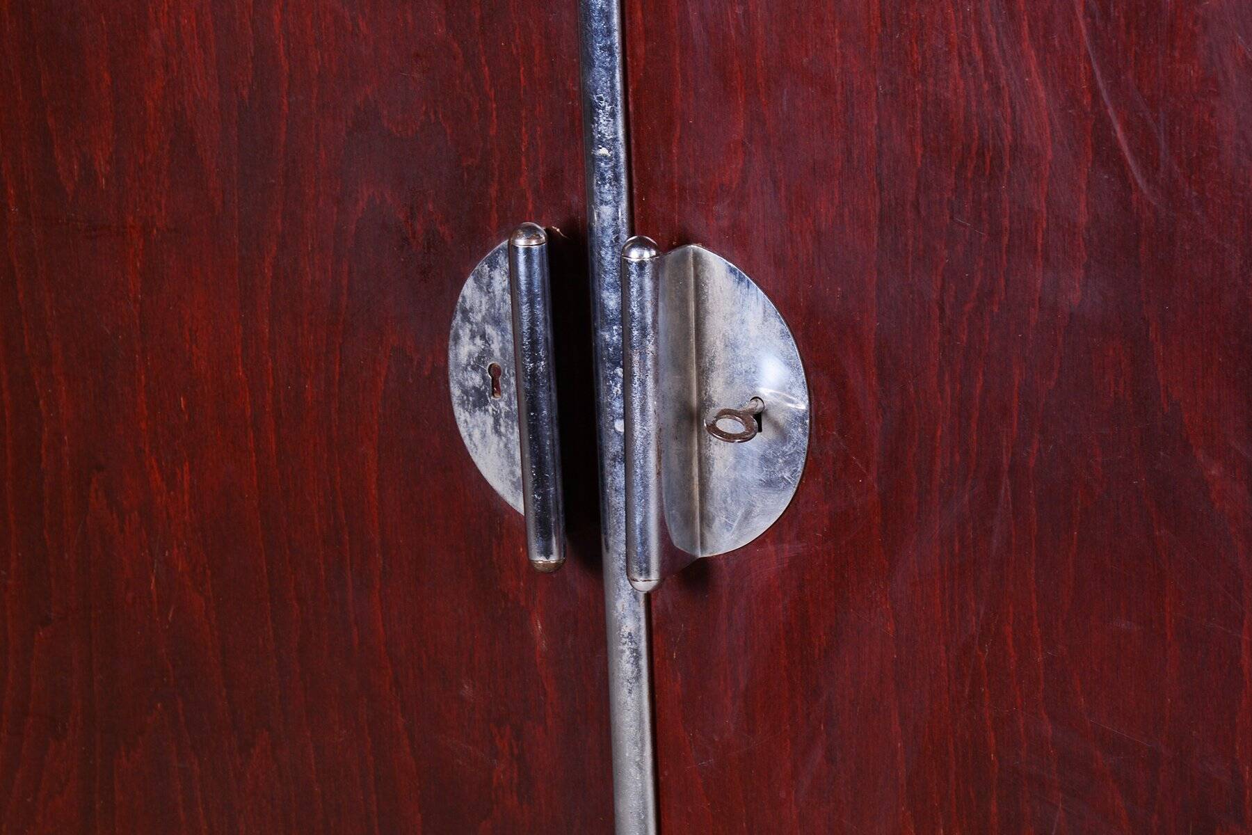 Bauhaus Wardrobe in Walnut attributed to Vichr and Spol, 1930s