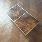 Table basse vintage années 70 Lancel bar