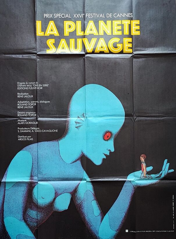 original poster of 1973 the wild planet roland Topor René Laloux