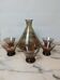 Art Deco liqueur service in smoked glass