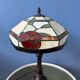Lampe de table style Tiffany en vitrail, Art déco