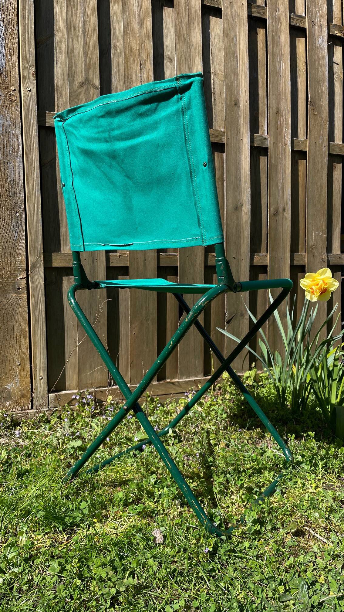 Vintage camping folding chair
