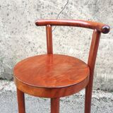 Curved wooden bar high chair