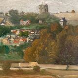 Tableau vue de Palaiseau J.Ansel 1955