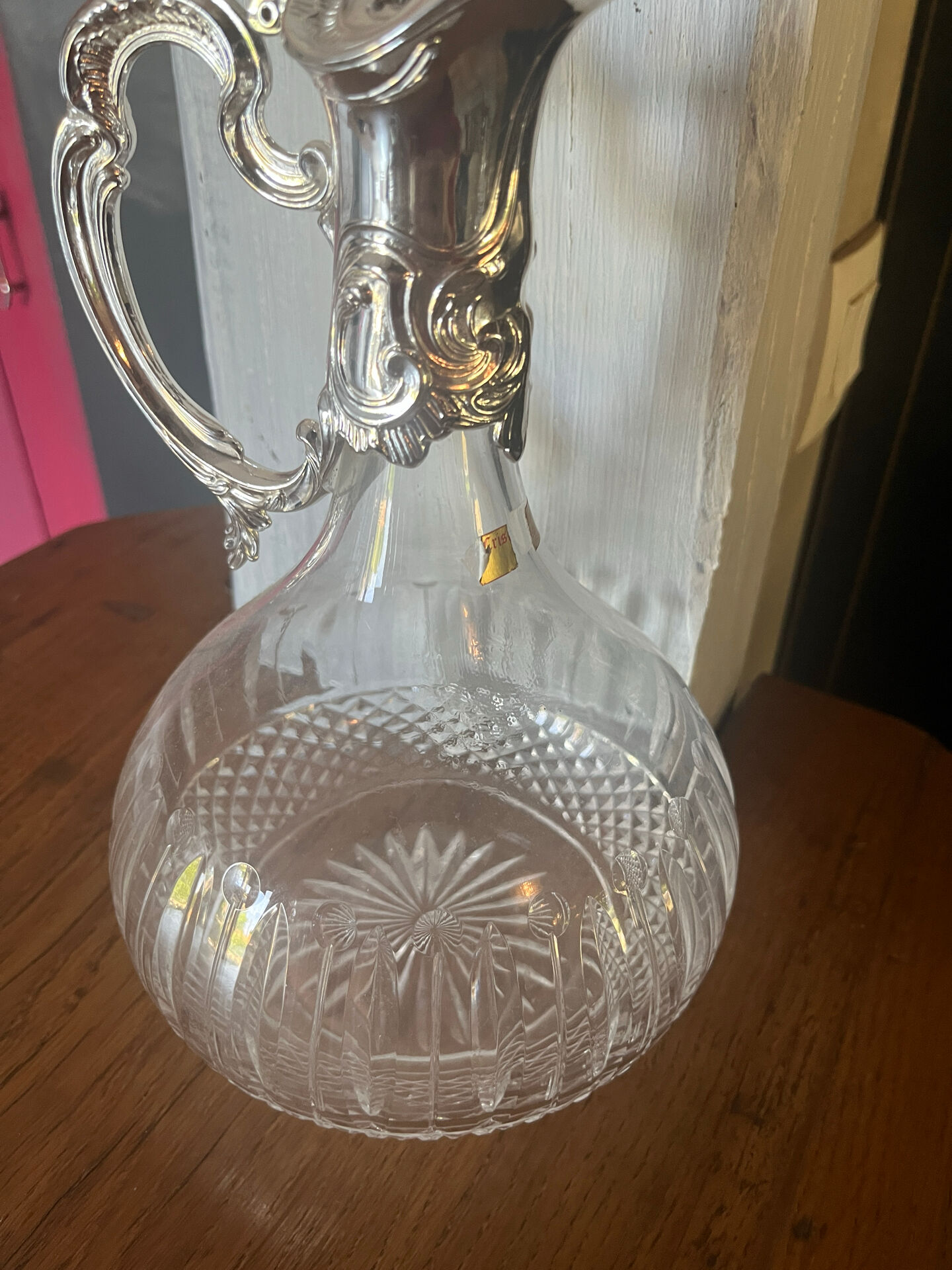 Crystal wine jug