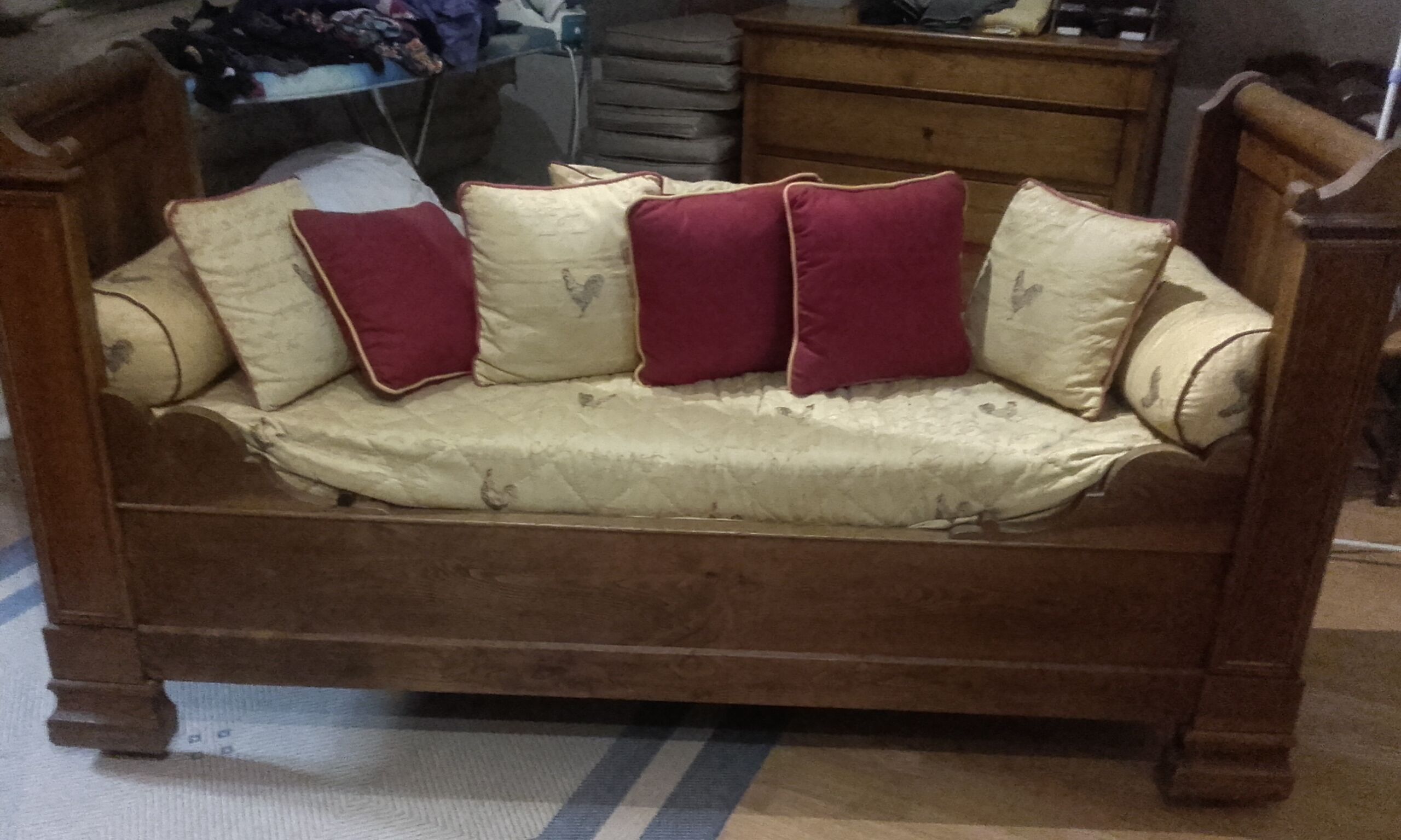 Canape oak Louis philippe