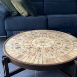 Large Herbier model coffee table in ceramic signed Roger Capron, 1960