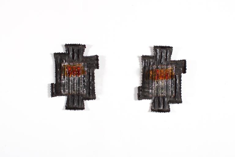 Pair of Swedish wall by Tom Ahlström and Hans Ehrich