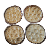 Assiettes de cuisson à escargot Gien France