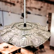 Lampe suspendue de cuisine en verre transparent Farmhouse