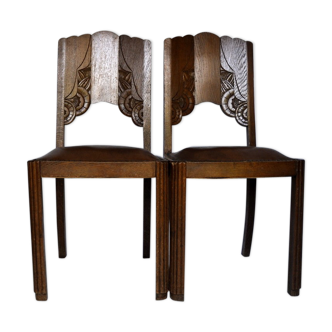 Lot of 2 chairs from the 1930s