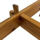 Vintage coffee table pinewood minimalist 1970s design