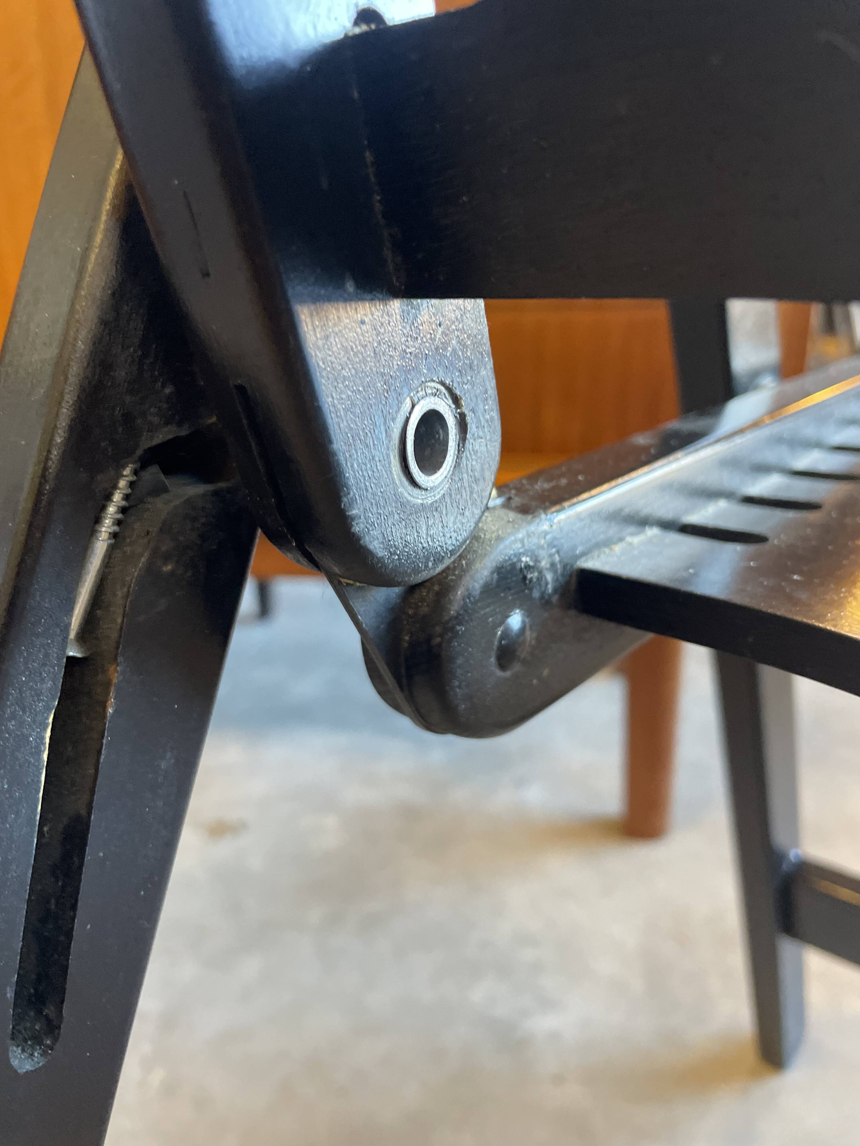 Niko Kralj Rex Plywood Folding Chair for Stol 1950s in Black