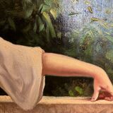 Orientalist painting the lemon merchant oil on panel nineteenth