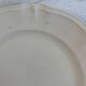Sarreguemines Digoin — Ivory presentation plate, scalloped edge