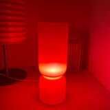 Lamp cylinder tube in vintage red glass