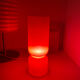 Lamp cylinder tube in vintage red glass