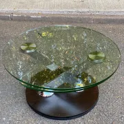 Ricochet coffee table in glass Naos Italy La Casa Animata 1990