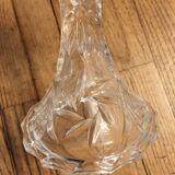Pair of glass candlesticks