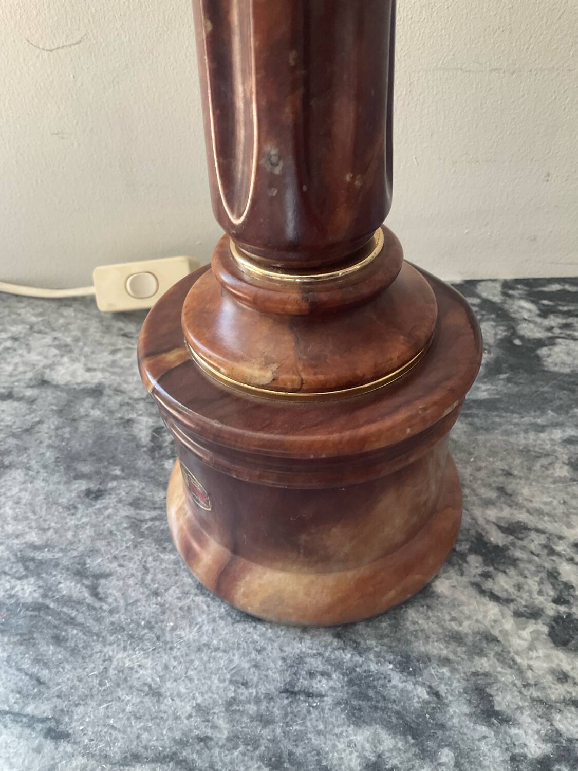 Herna marble lamp base from the 1970s