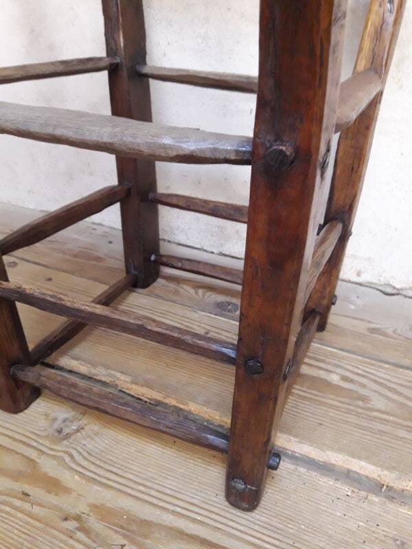 Old country folk art armchair
