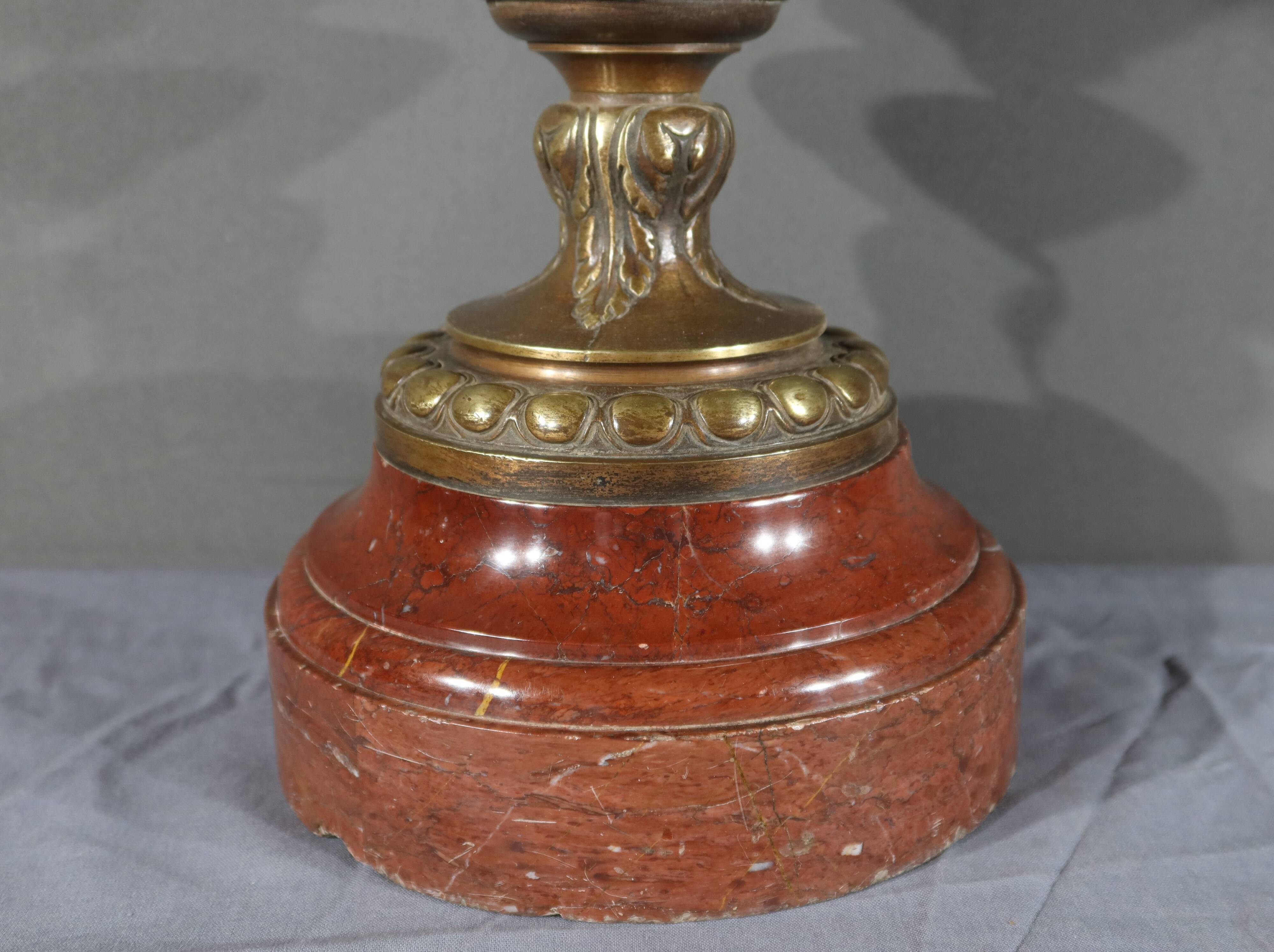 Pair of bronze ewers, art nouveau – 1910