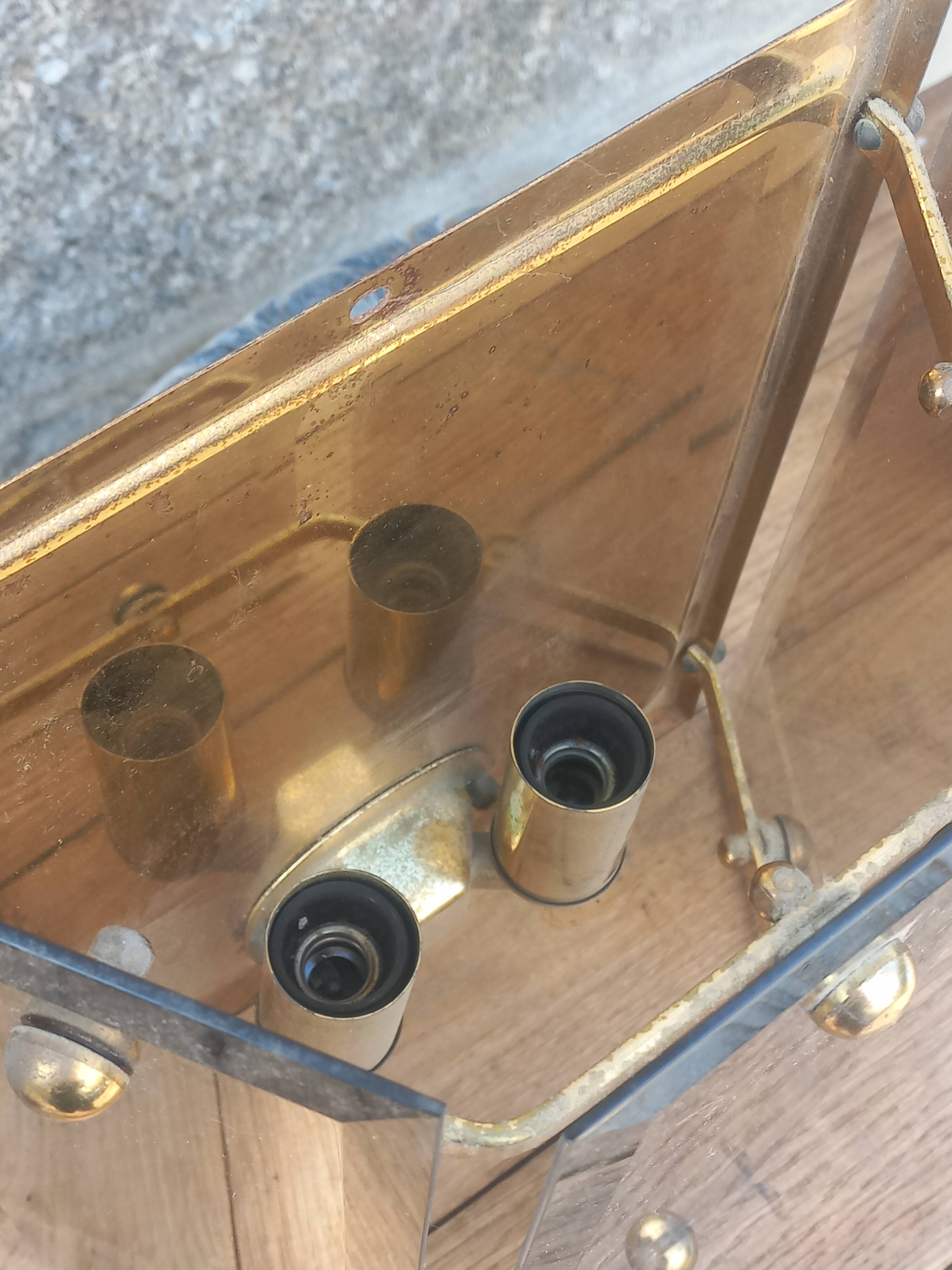 Pair of Pro Brennstelle designer wall lights from the 70s