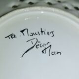 Signature plate "Moustiers decor hand"