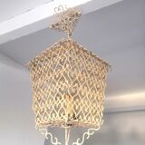 Lantern suspension in metal hooks design 50s - 60s