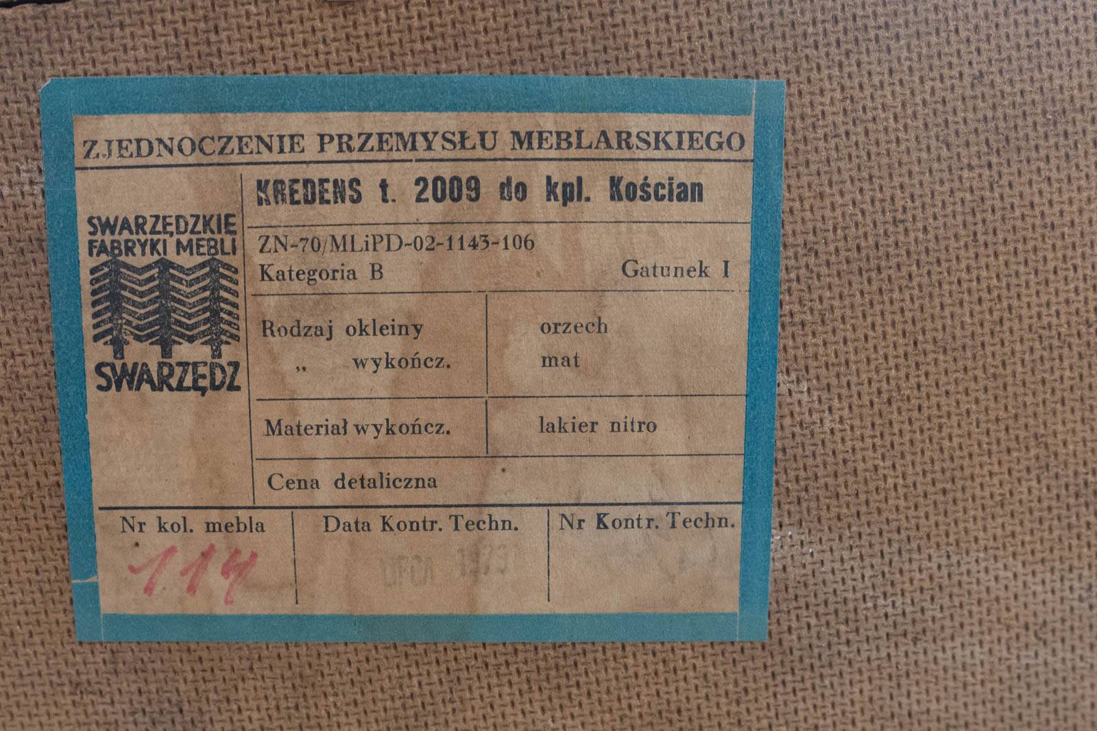 Vintage long Sideboard by SFM, Poland, 1970s