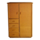Vintage rattan wardrobe