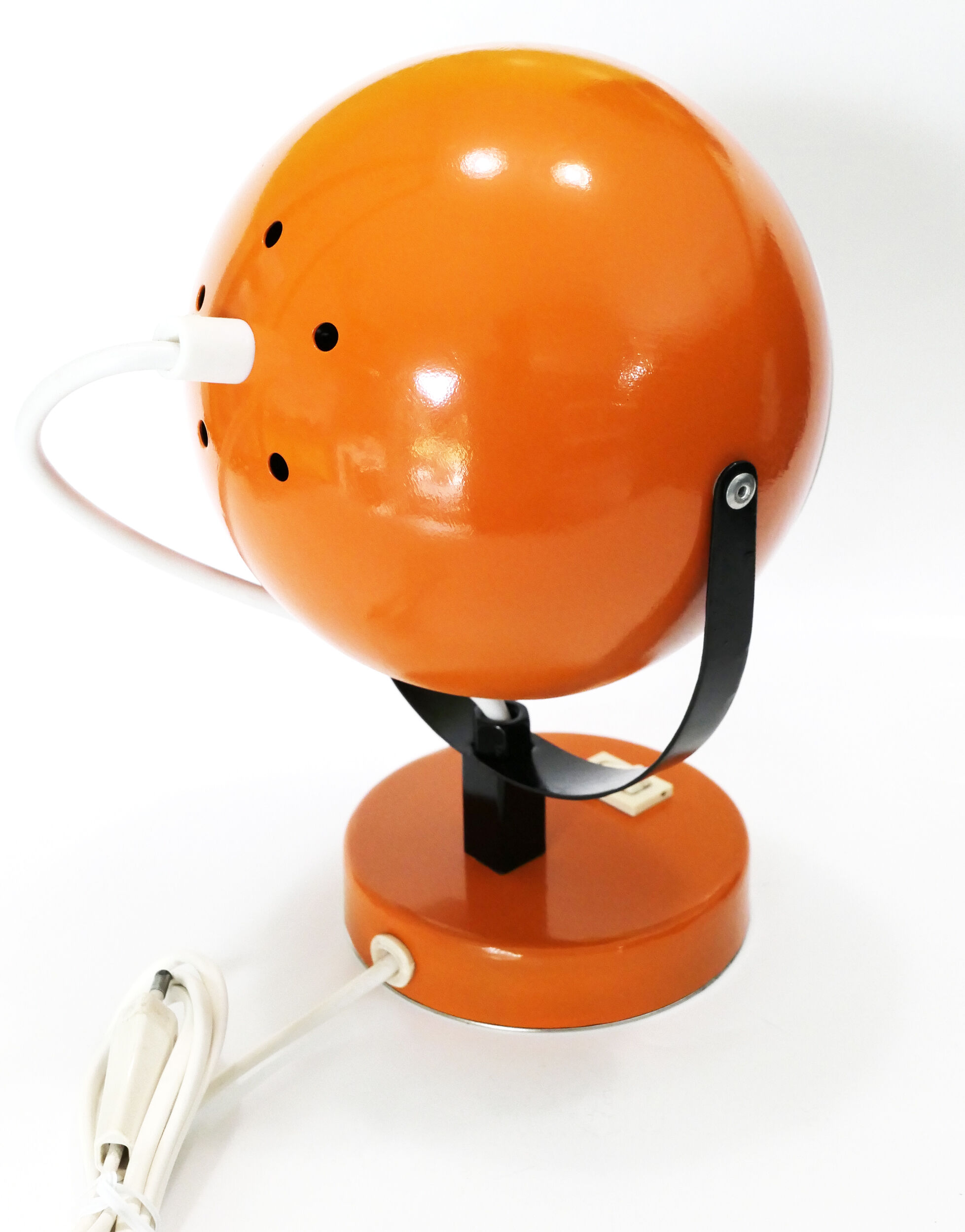 Lampe à poser eyeball spage age 1970's orange